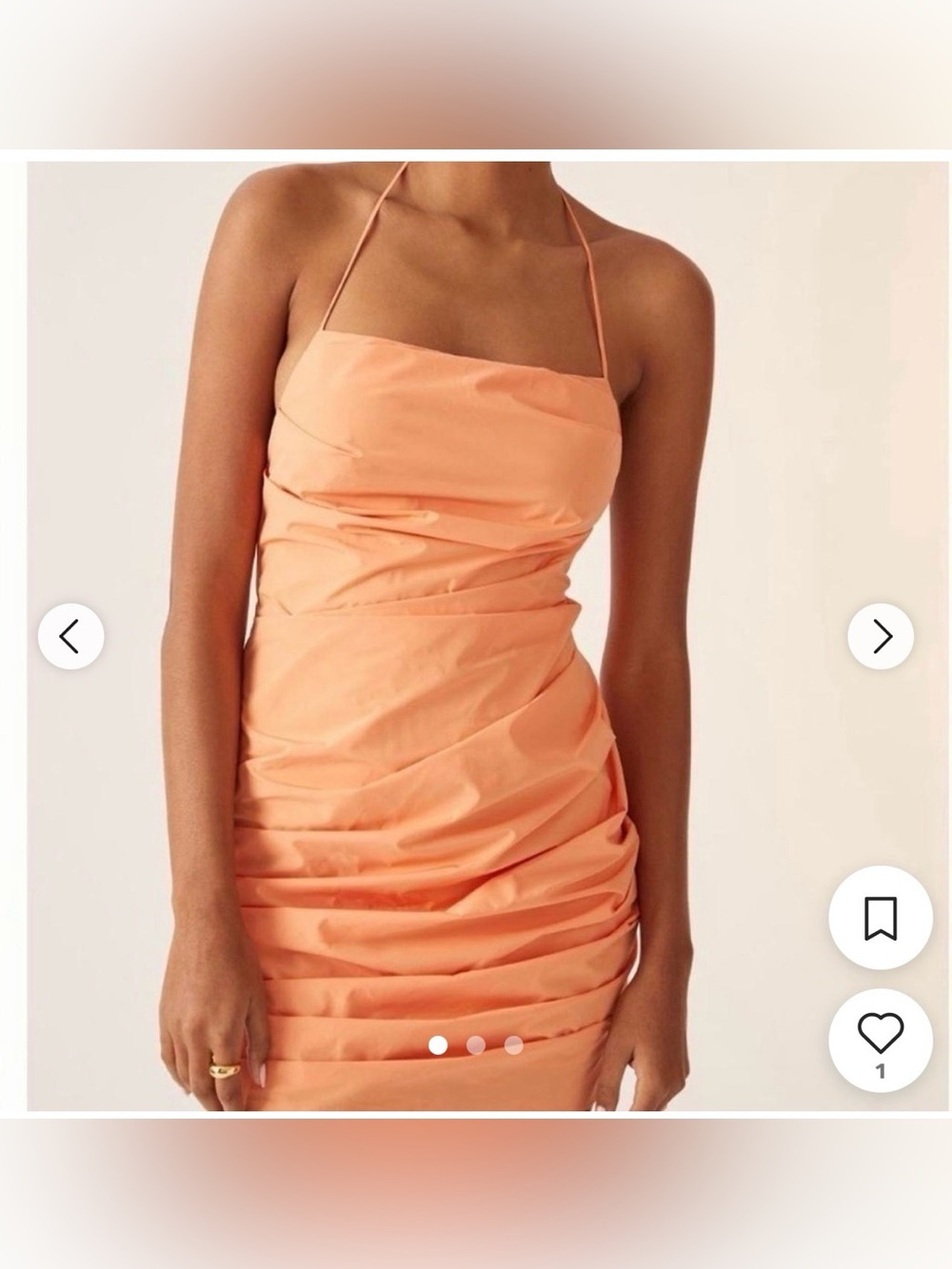 Amanda Uprichard Orange Dress